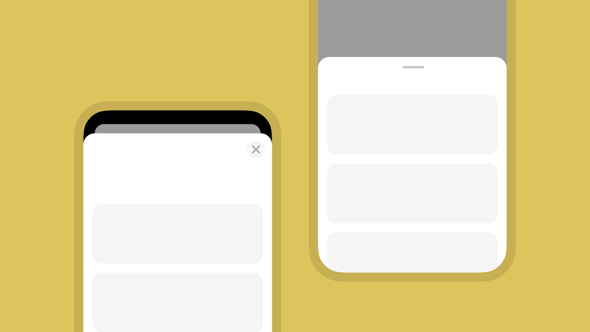 Bottom Sheets vs Fullscreen Modals